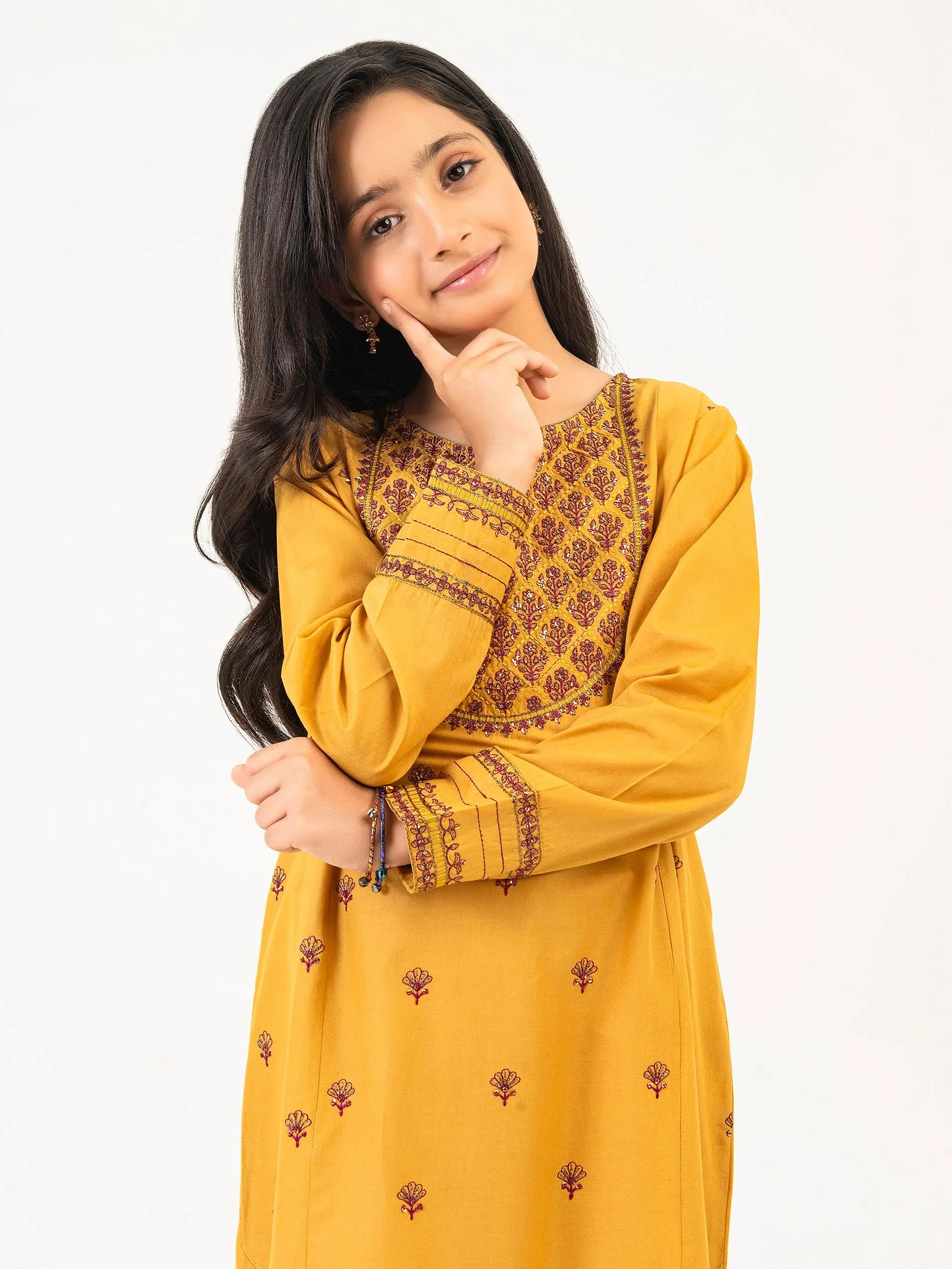 2 Piece Lawn Suit-Embroidered