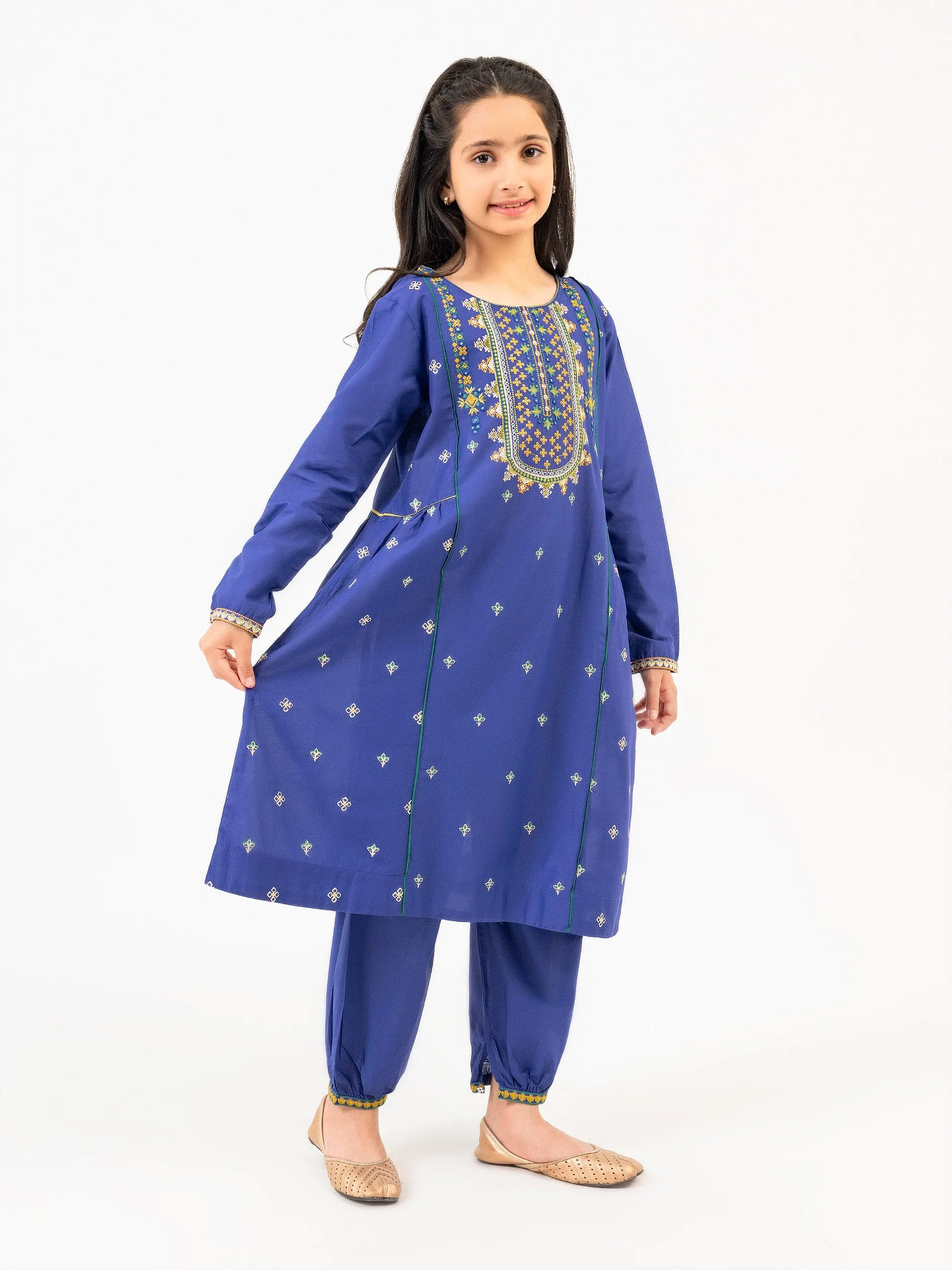 2 Piece Lawn Suit-Embroidered