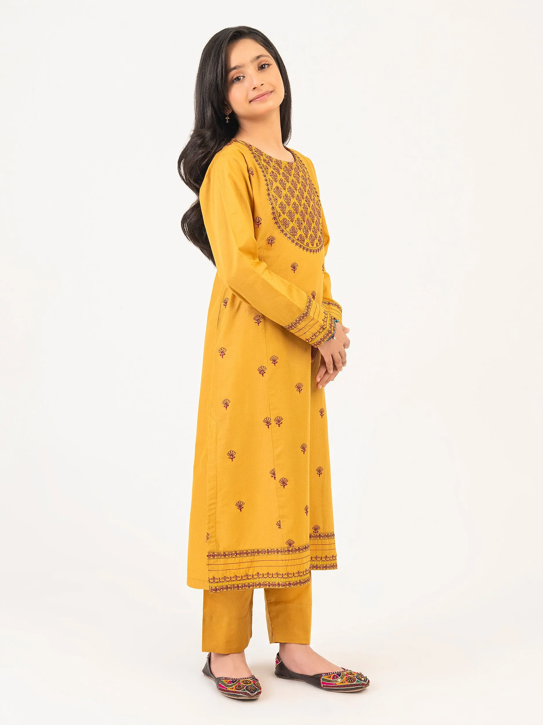 2 Piece Lawn Suit-Embroidered
