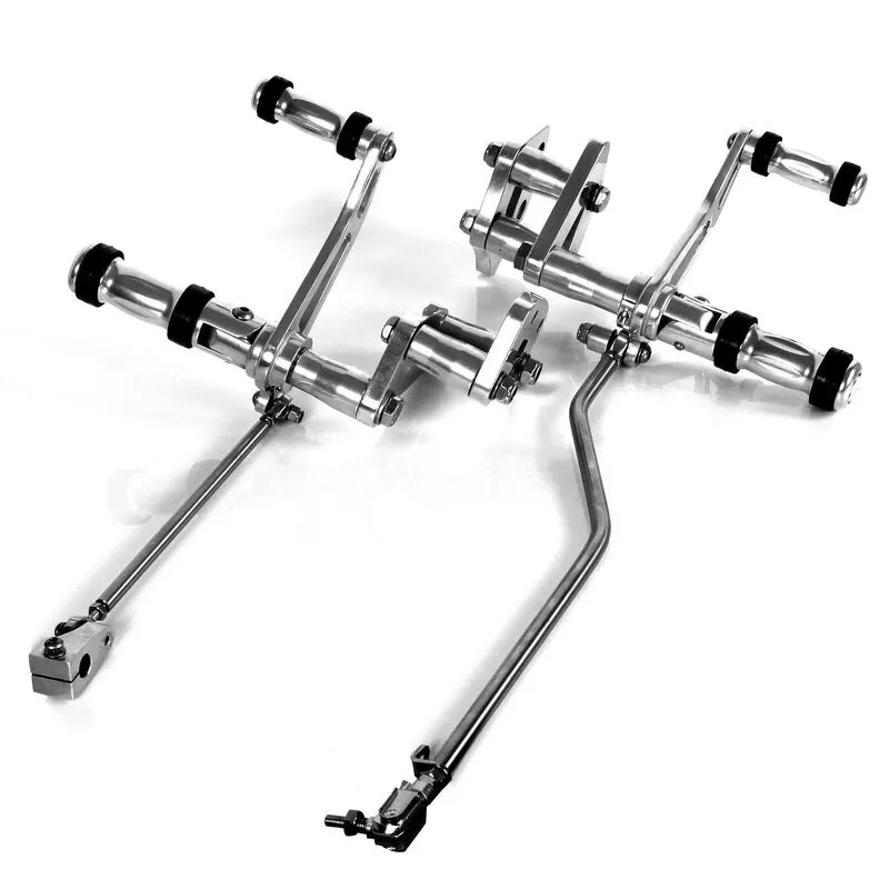 Attitude Inc Forward Controls Polished, 12 in forward, for Harley-Davidson Sportster XL883 XL1200 2004-2013, Polished, Kit