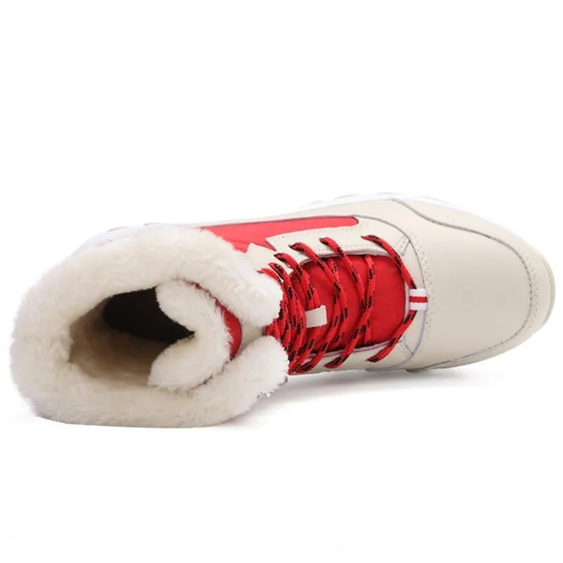 Chic FUR Womens Waterproof Winter Snow Ankle Boots Shoes