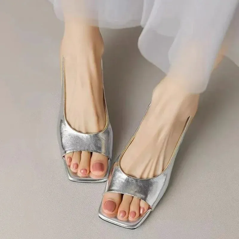 Daily Ladies Shoes With Low Heels New Breathable Fashion Women's Sandals Comfort Cheap Liquidation High Quality 2024 Luxury Shoe