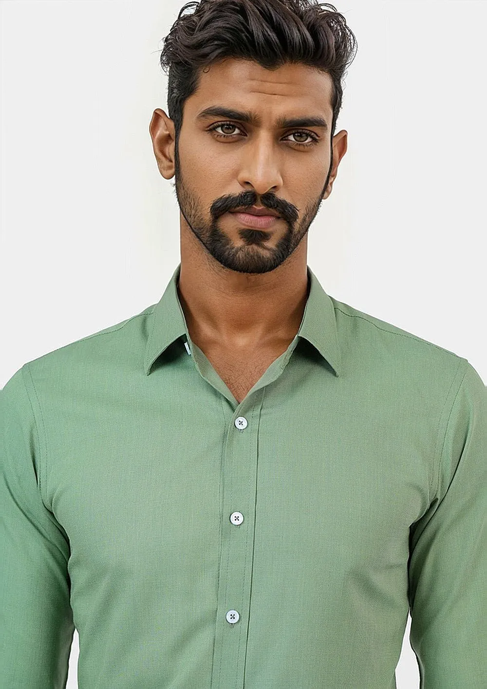 Forest Green Egyptian Cotton Broadcloth Shirt