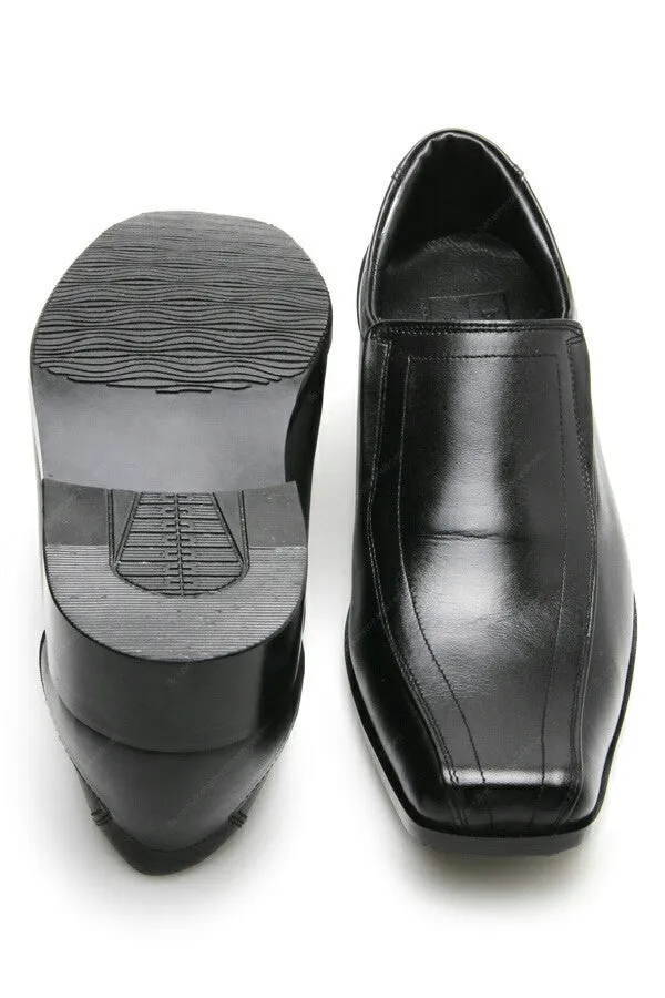 Leather Shoes City Oxford Flat Black