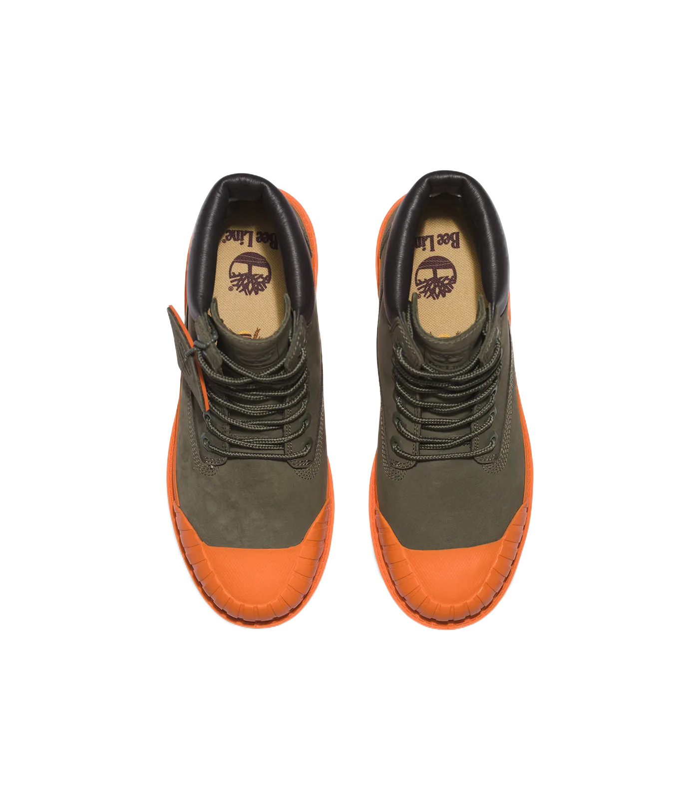 MENS TIMBERLAND® PREMIUM 6 RUBBER TOE WATERPROOF - GREEN/ORANGE