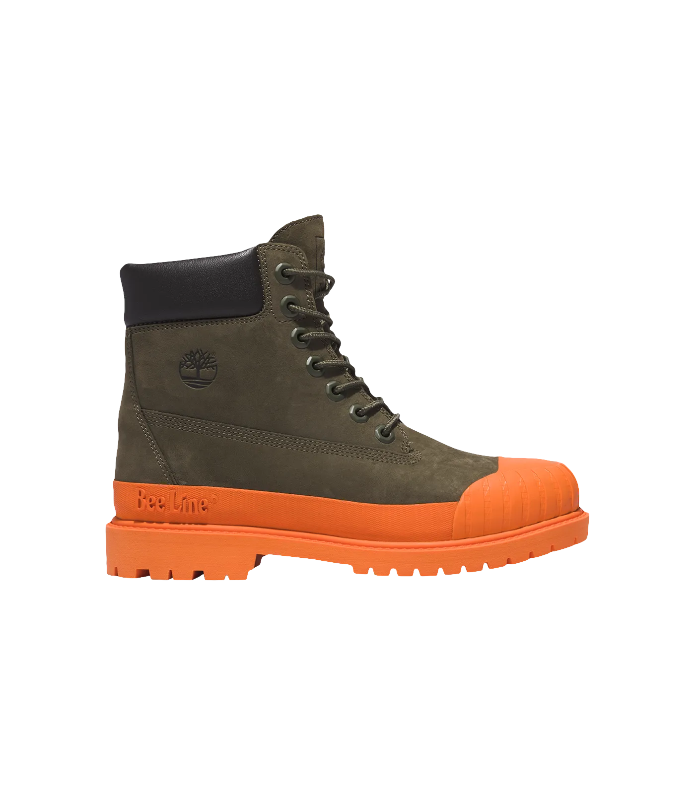 MENS TIMBERLAND® PREMIUM 6 RUBBER TOE WATERPROOF - GREEN/ORANGE
